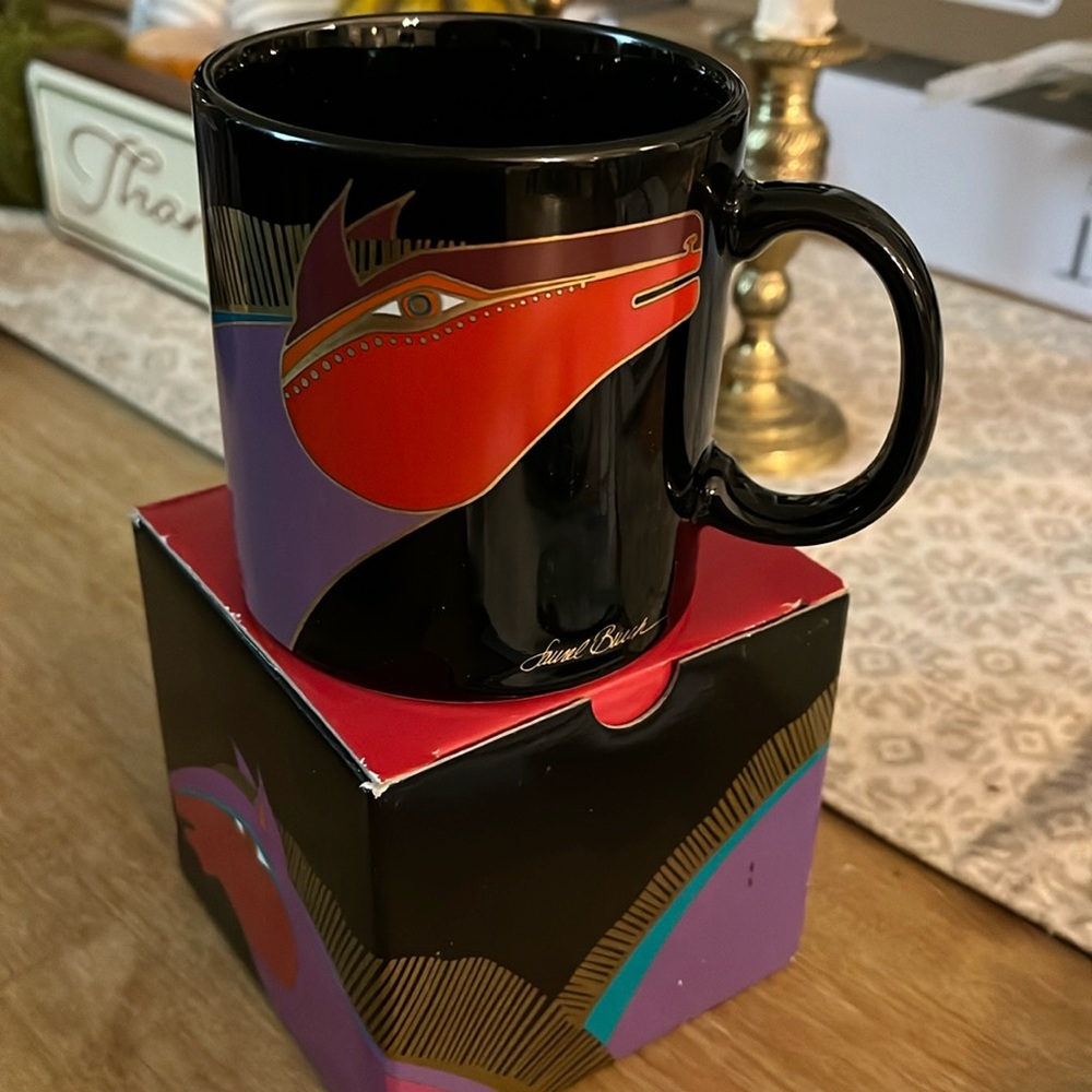 LAUREL BURCH Moroccan Horses mug with box